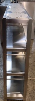 Ραφιέρα Ανοξείδωτη / Inox  149x30x111Cm Μεταχειρισμένη